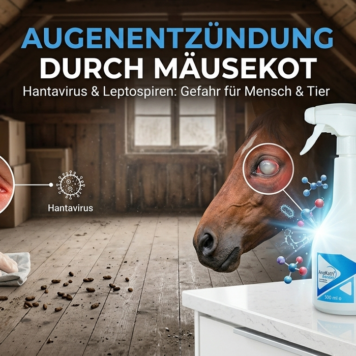 Augenentzündung durch Mäusekot: Hantavirus & Leptospiren