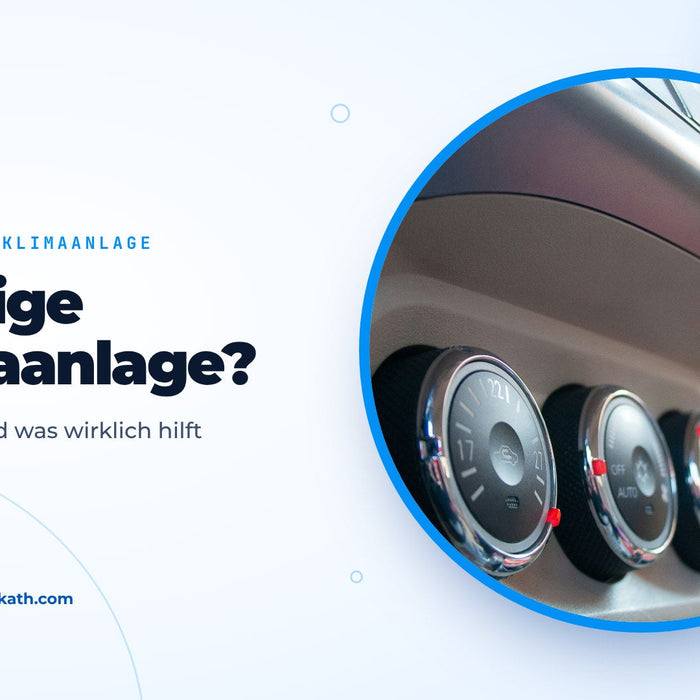 Bedienelemente einer Auto-Klimaanlage im Armaturenbrett, Titelbild zum Ratgeber Auto-Klimaanlage