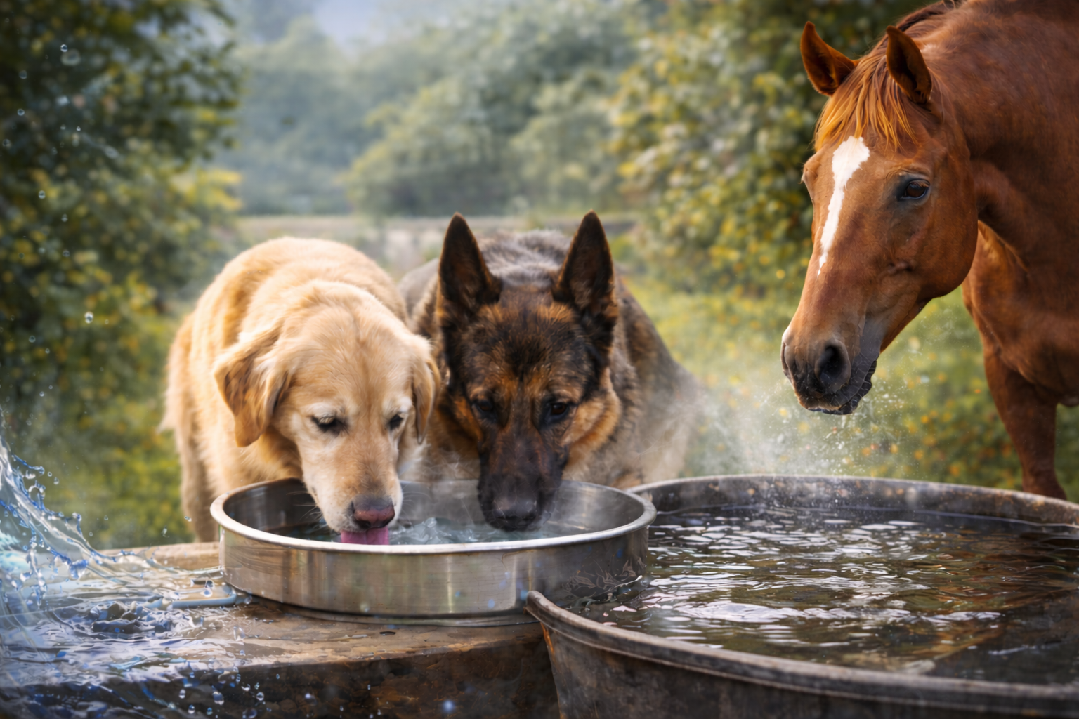 Trinkwasser-Hygiene & Desinfektion für Tiere