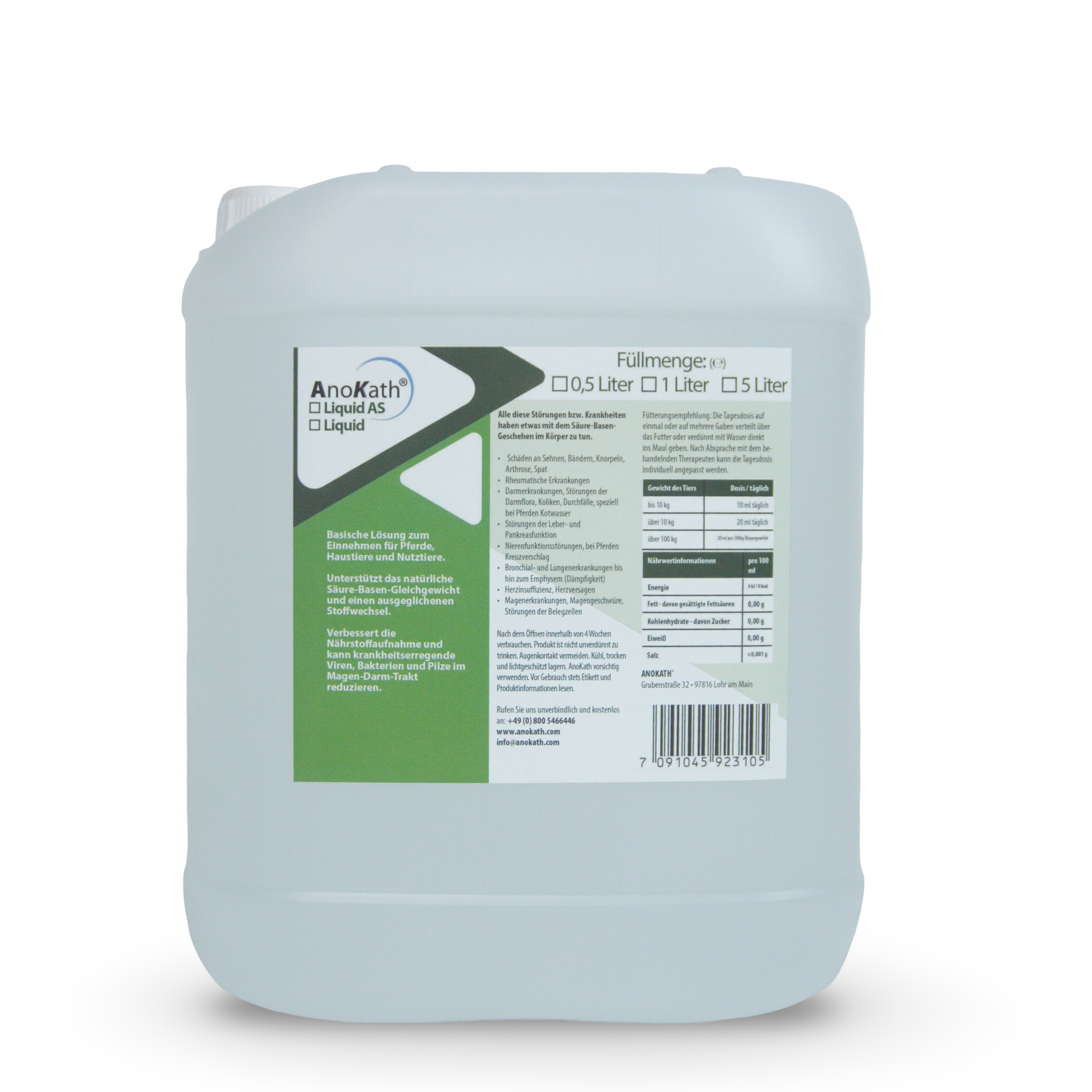 AnoKath® Liquid – Soutenir l'équilibre acido-basique du cheval Export