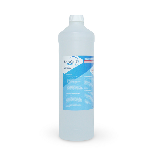 AnoKath® Medical alkoholfreies Desinfektionsmittel in weißer Flasche mit Etikett