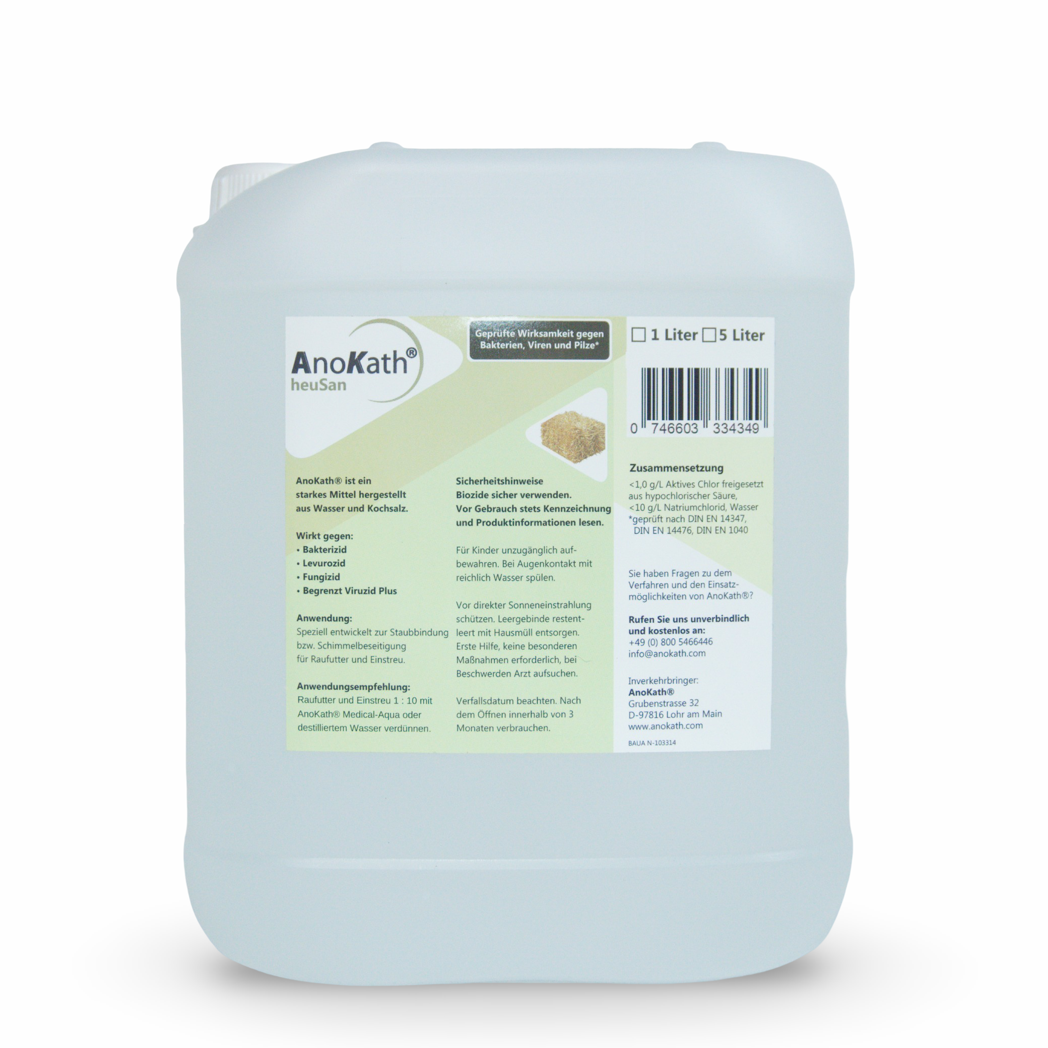 Désinfection du foin avec AnoKath® heuSan | Stop moisissures et poussières 
